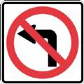 No Left Turn Symbol